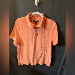 Vilebrequin Orange Polo Shirt Short Sleeve Cotton Blend